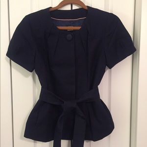 J Crew short-sleeved jacket top
